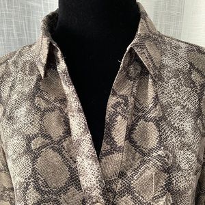The Limited Snakeskin Blouse